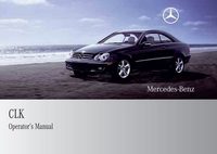 2003 Mercedes Benz CLK-Class Bedienungsanleitung