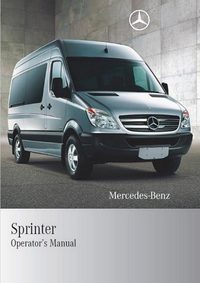 2006 Mercedes Benz Sprinter Bedienungsanleitung
