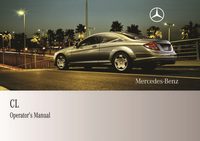 2009 Mercedes-Benz CL Class Bedienungsanleitung