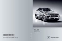 2011 Mercedes-Benz M Class Bedienungsanleitung