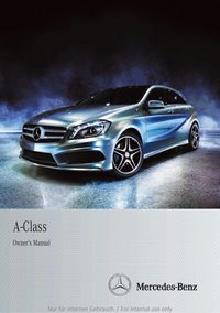 2012 Mercedes-Benz A Class Bedienungsanleitung