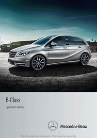 2012 Mercedes-Benz B Class Bedienungsanleitung