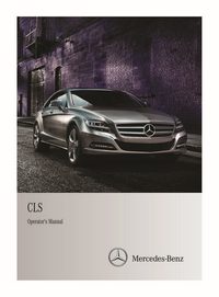 2012 Mercedes-Benz CLS Bedienungsanleitung