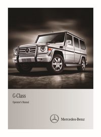 2012 Mercedes-Benz G Class Bedienungsanleitung