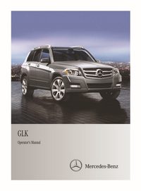 2012 Mercedes-Benz GLK Class Bedienungsanleitung