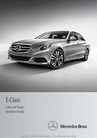 2013 Mercedes-Benz E Class Bedienungsanleitung