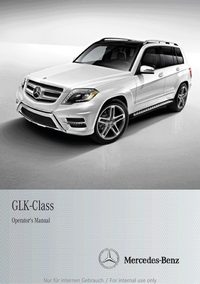 2014 Mercedes-Benz GLK Class Bedienungsanleitung